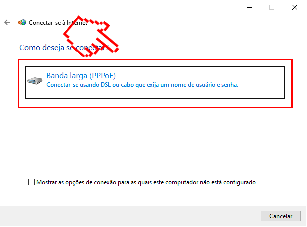 PPPoE Bridge no Windows 10