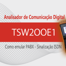 Emule PABX E1 (ISDN) com Analisador Wise TSW200E1