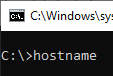 Comando Hostname