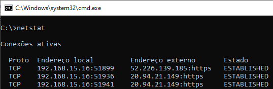 Comando Netstat