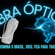 Fibra óptica domina o Brasil, VDSL fica para trás